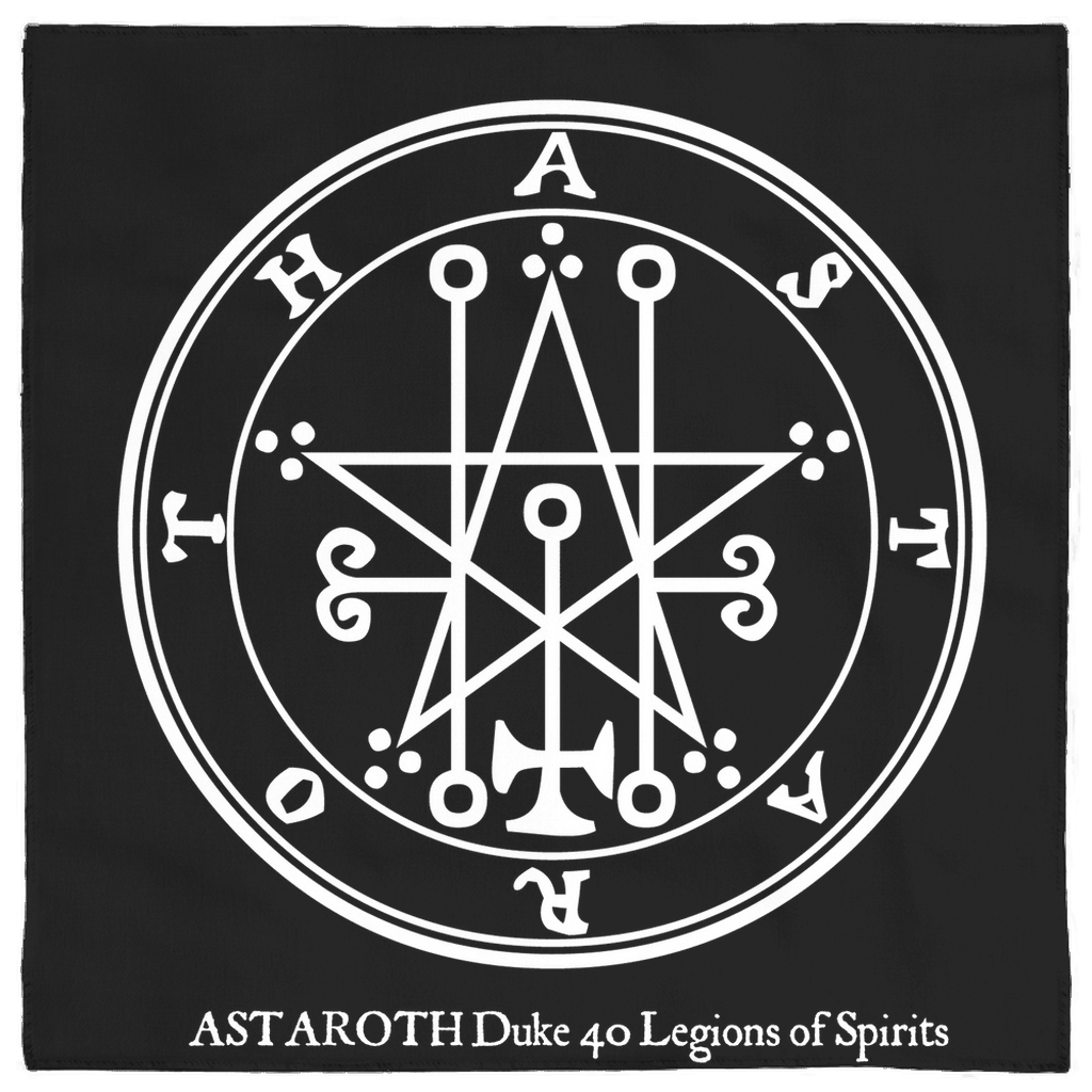 Goetia Altar Cloth - Astaroth Sigil - The Luciferian Apotheca 