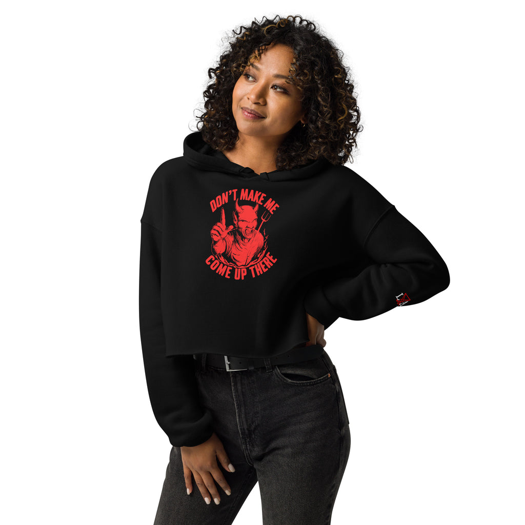 Gothic Devil Women's Cropped Hoodie