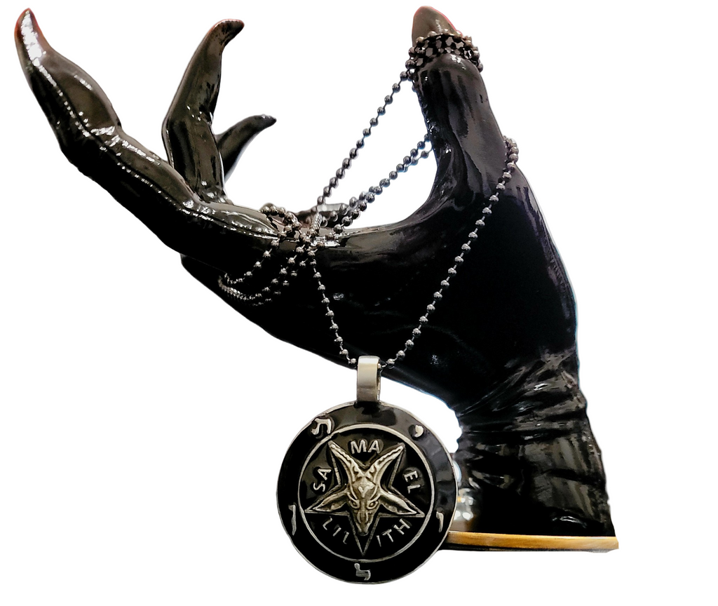 Infernal Union Black Baphomet Pendant | Leviathan - Samael - Lilith = Baphomet Sigil