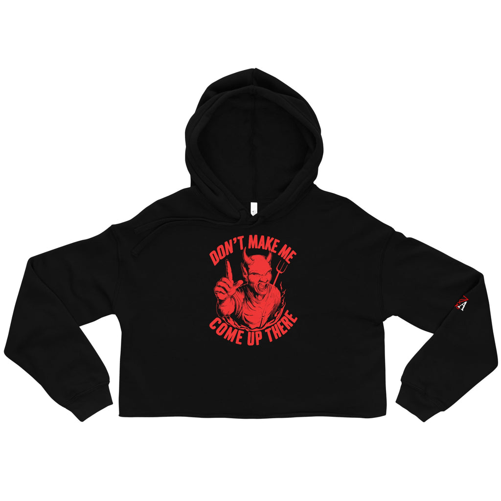 Devil Women's Crop Top Hoodie