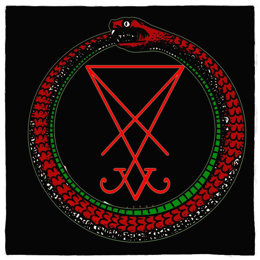Ouroboros Sigil of Lucifer Altar Cloth