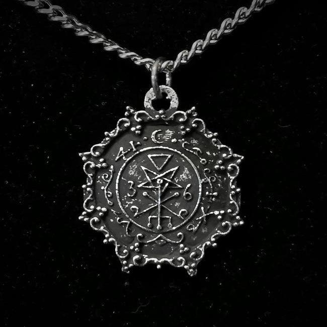 Double-Sided Sigil of Lilith (218) and Samael with antique finish