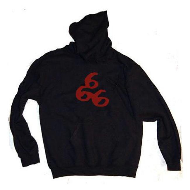 666 the Beast Antichrist) Black Pull-Over Hoodie - The Luciferian Apotheca 