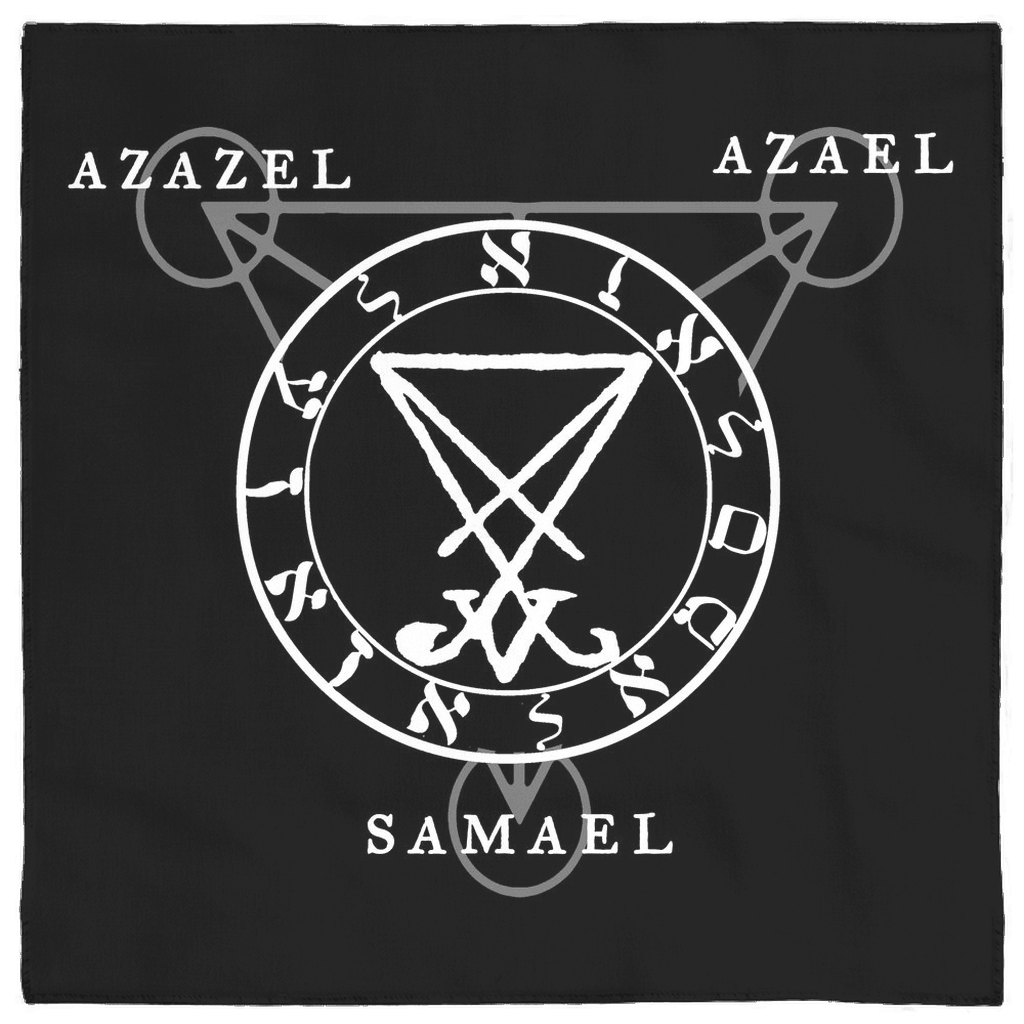 Satanic Altar Cloth - Lucifer Nephilim Sigil - The Luciferian Apotheca 