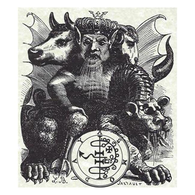 Asmodeus Goetia Grimoire 8 x 11 Poster with sleeve - The Luciferian Apotheca 