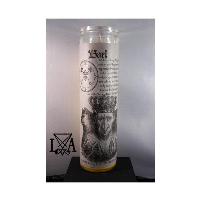 Bael: Inspire Hidden Knowledge/Insight Glass Spell Candle - The Luciferian Apotheca 
