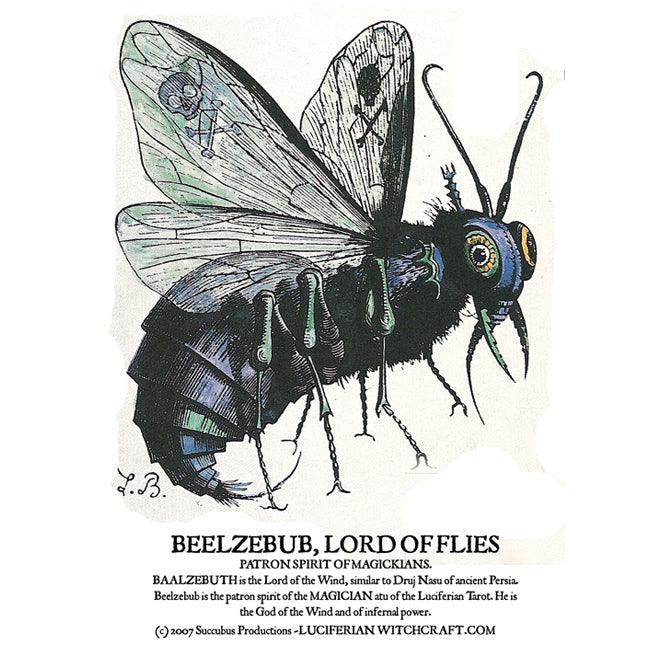 Beelzebub (Baal-Zebub) Lord of Flies and King of Demons Poster print - The Luciferian Apotheca 