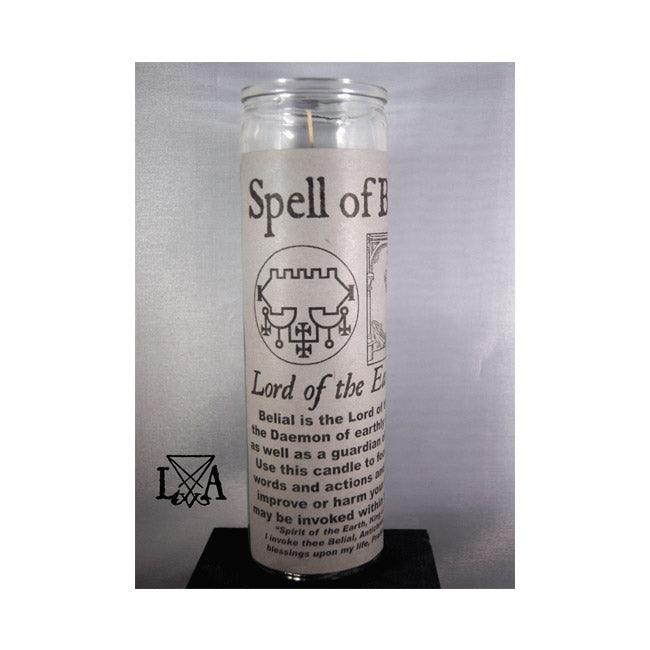 Belial: Inspire Power/Mastery Glass Spell Candle - The Luciferian Apotheca 