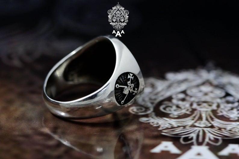 Belial & Bael Sigil Ring .925 Sterling Silver – The Luciferian Apotheca