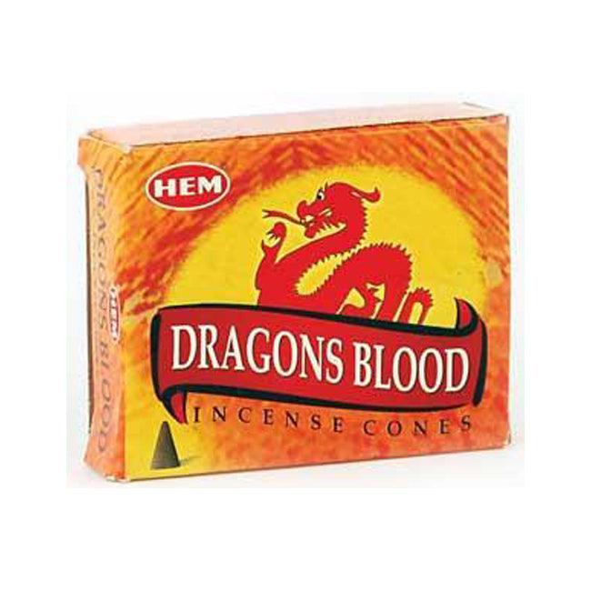 Hem Dragon's Blood cone incense 10 pack - The Luciferian Apotheca 