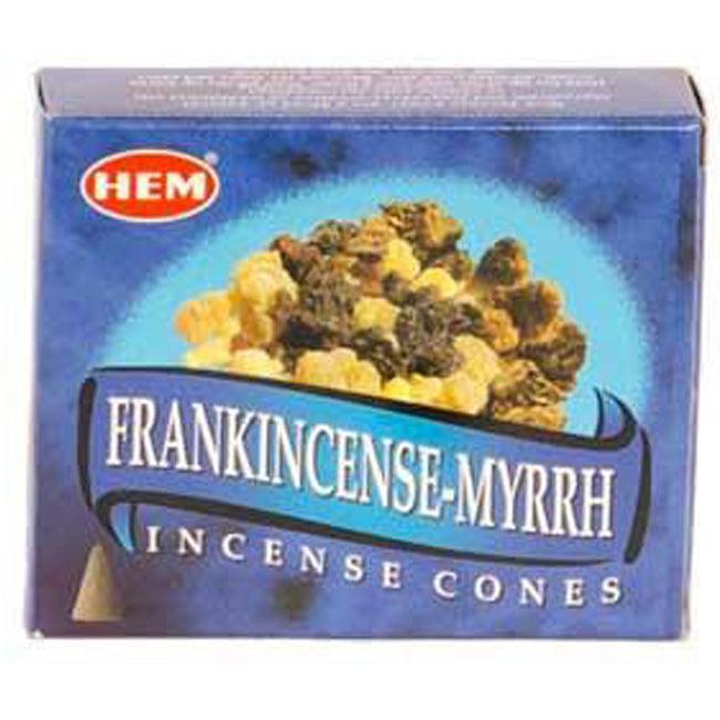 Frankincense & Myrrh HEM cone 10 pack - The Luciferian Apotheca 