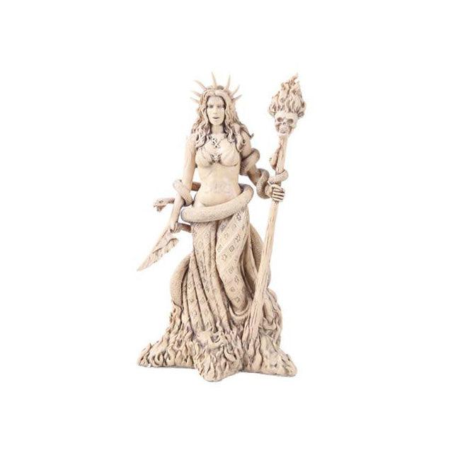 Hecate Goddess of Necromancy and Magick Resin Finished Statue - The Luciferian Apotheca 