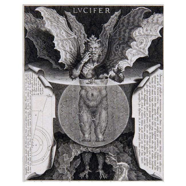 Lucifer (Dante's Inferno) poster print - The Luciferian Apotheca 