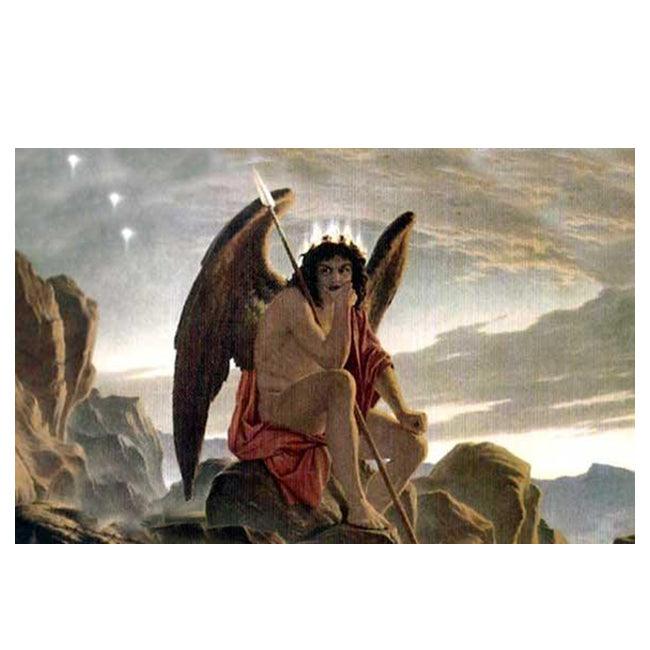 Lucifer (Satan), the illuminated Fallen Angel Poster 11 X 17