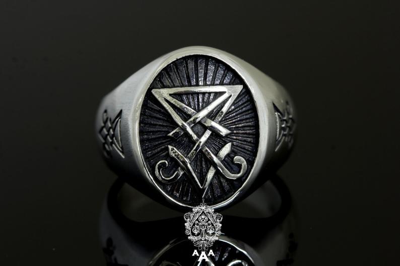 Sigil of Lucifer Ring .925 Silver - The Luciferian Apotheca 