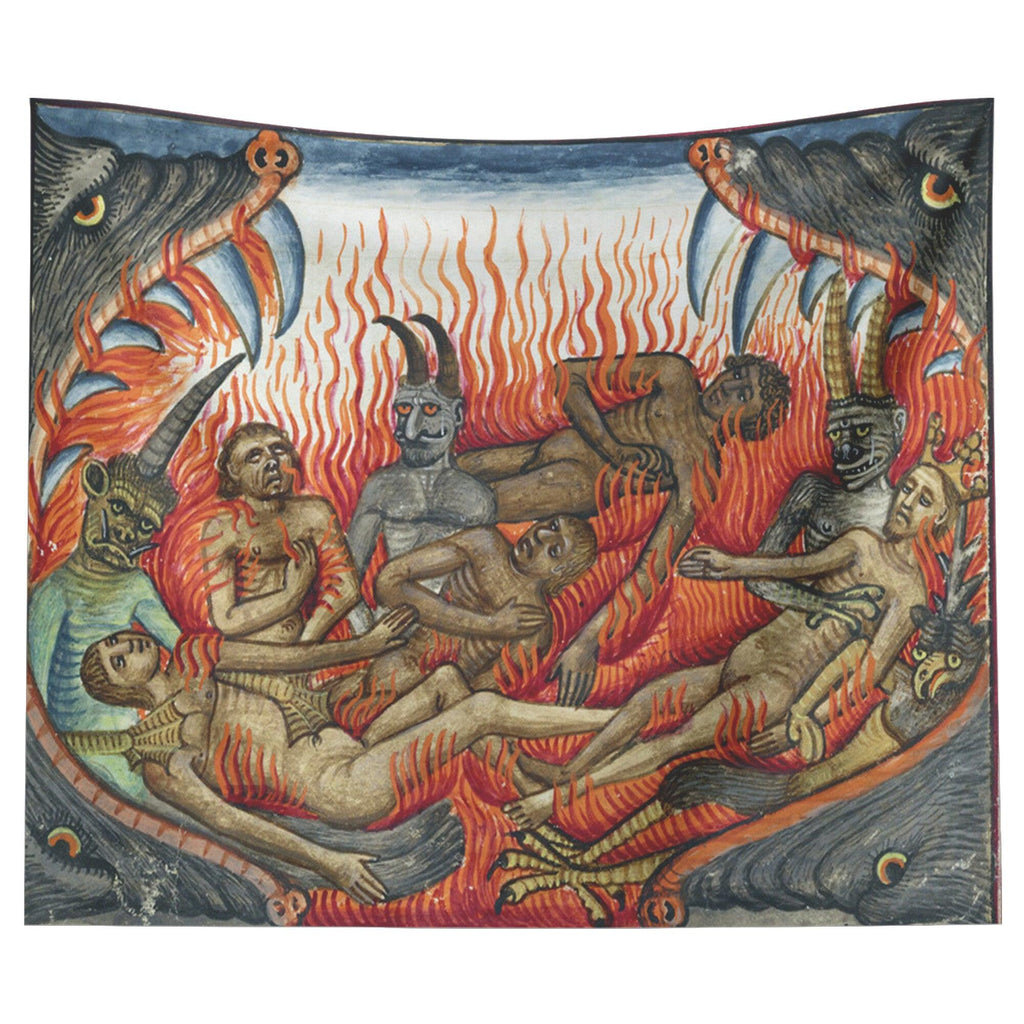 Medieval Depths of Hell Tapestry - The Luciferian Apotheca 