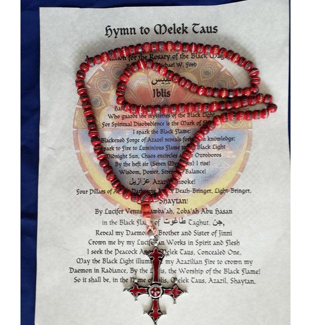 Melek Taaus Iblis Shaytan Ritual Mala Rosary Beads - The Luciferian Apotheca 