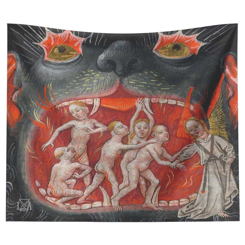Mouth of Hell Devilish Tapestry - The Luciferian Apotheca 