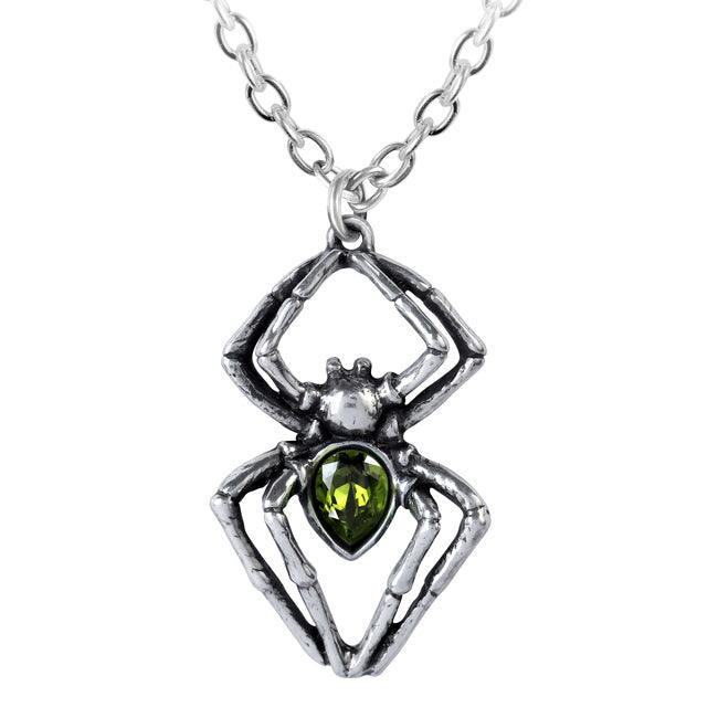 Emerald Spiderling Pendant (Alchemy Gothic) - The Luciferian Apotheca 