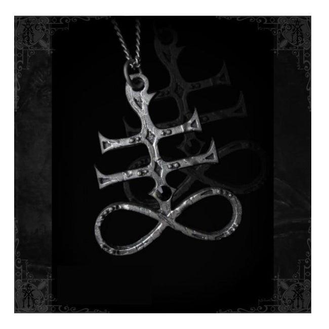 "Sulphury" Satanic Leviathan Cross pendant - The Luciferian Apotheca 