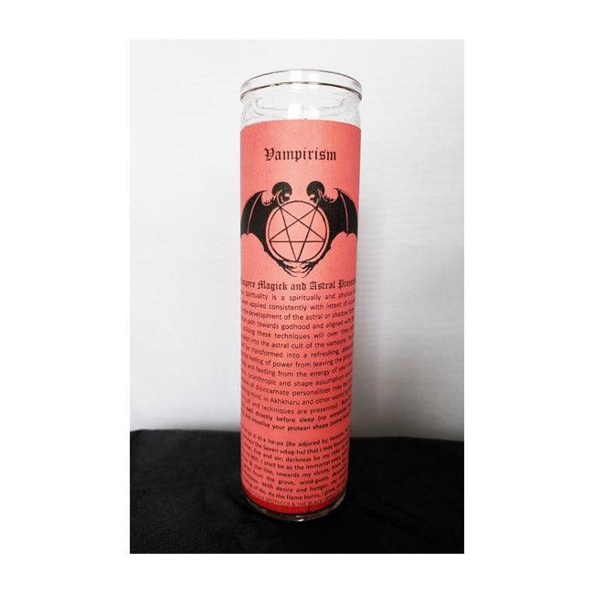 Vampirism - Inspires Vampyre Magick & Astral Projection Glass Spell Candle - The Luciferian Apotheca 
