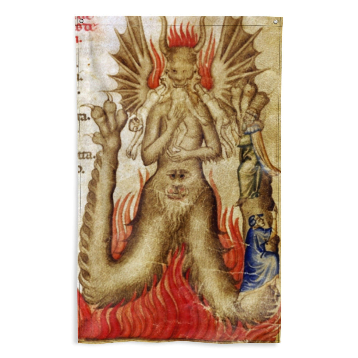 Dante's Inferno Satan - Lucifer in Hell Flag – The Luciferian Apotheca