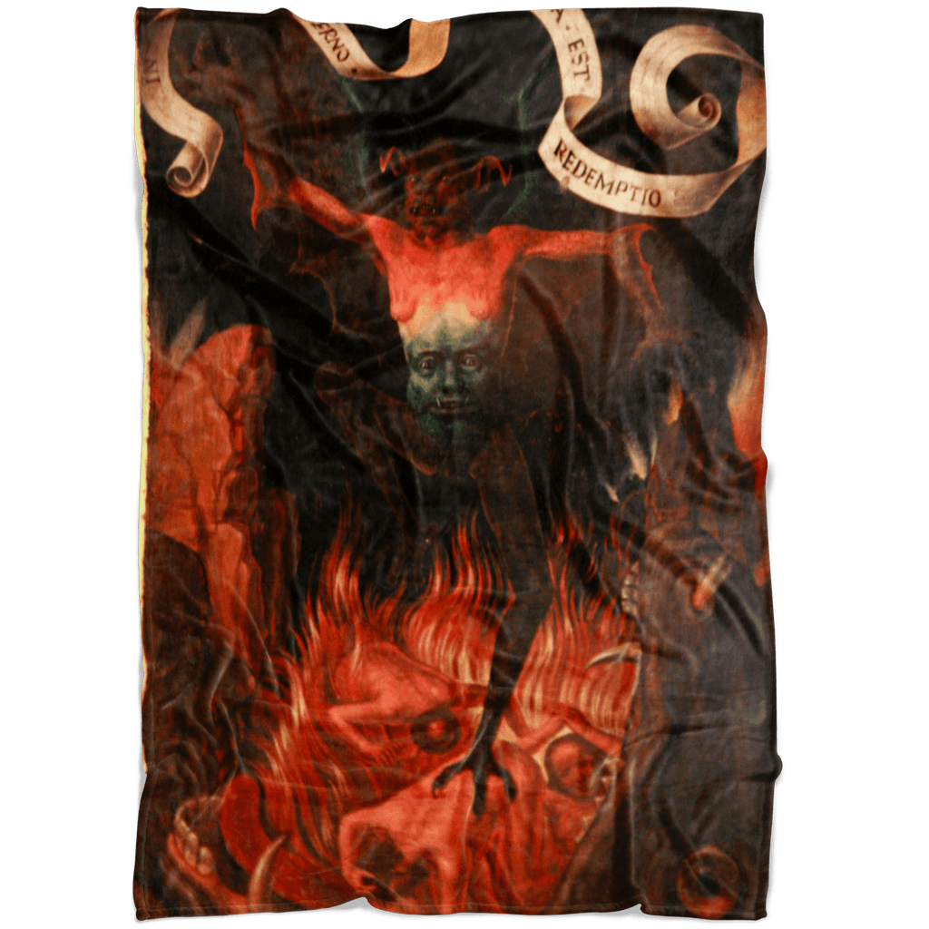 Demon at the Mouth of Hell Fleece Blanket