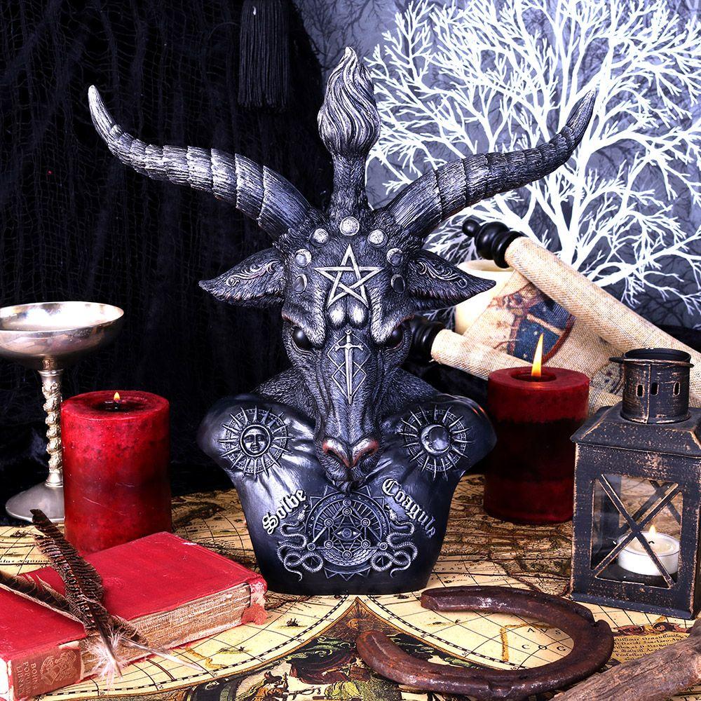 Baphomet Bust 13" inches tall - The Luciferian Apotheca 