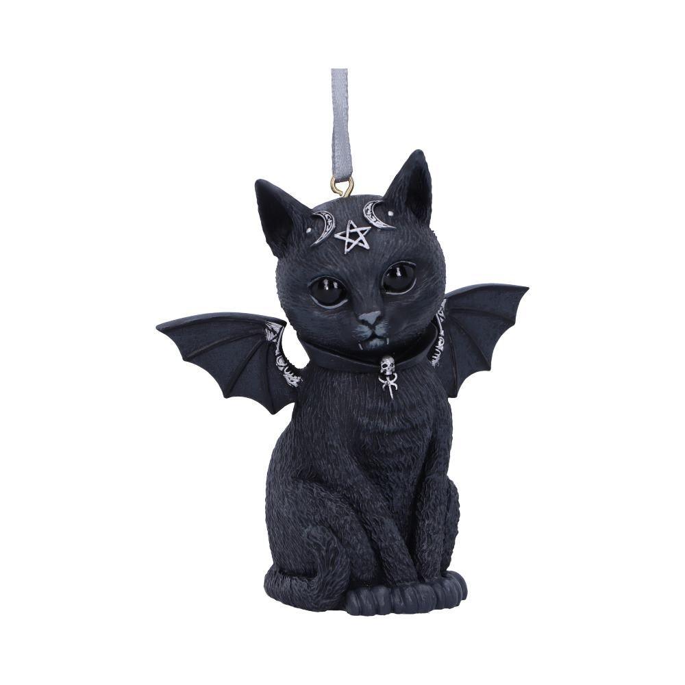 Malpuss Black Bat Cat Hanging Decorative Ornament - The Luciferian Apotheca 