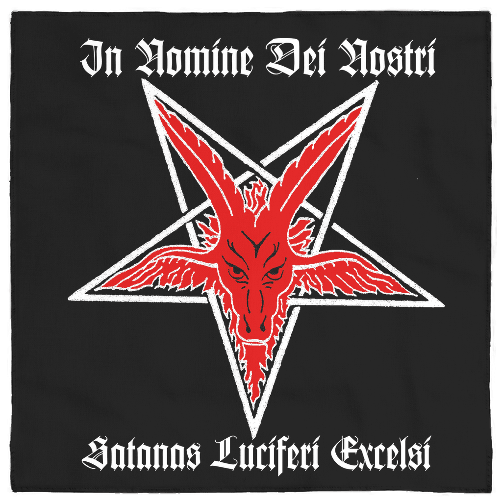 Satanic Altar Cloth - In Nomine Dei Nostri Satanas Luciferi Excelsi - The Luciferian Apotheca 