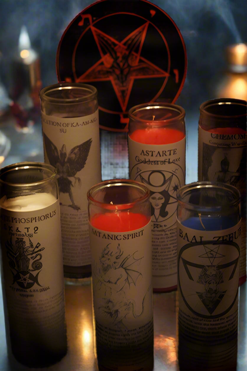 ANGEROSE candle様 Watchers (Fallen Angels of Forbidden Knowledge) Glass Spell Candle