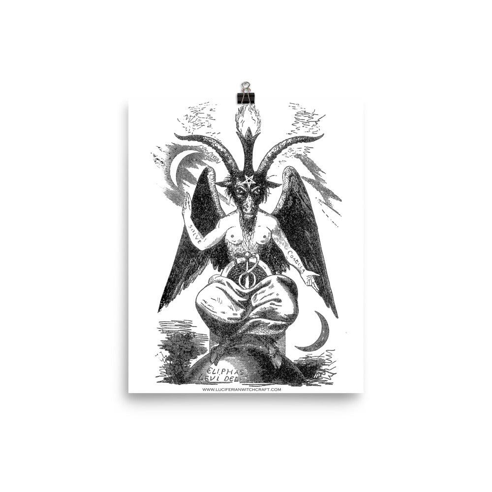 Sabbatic Goat (Baphomet) Poster - The Luciferian Apotheca 
