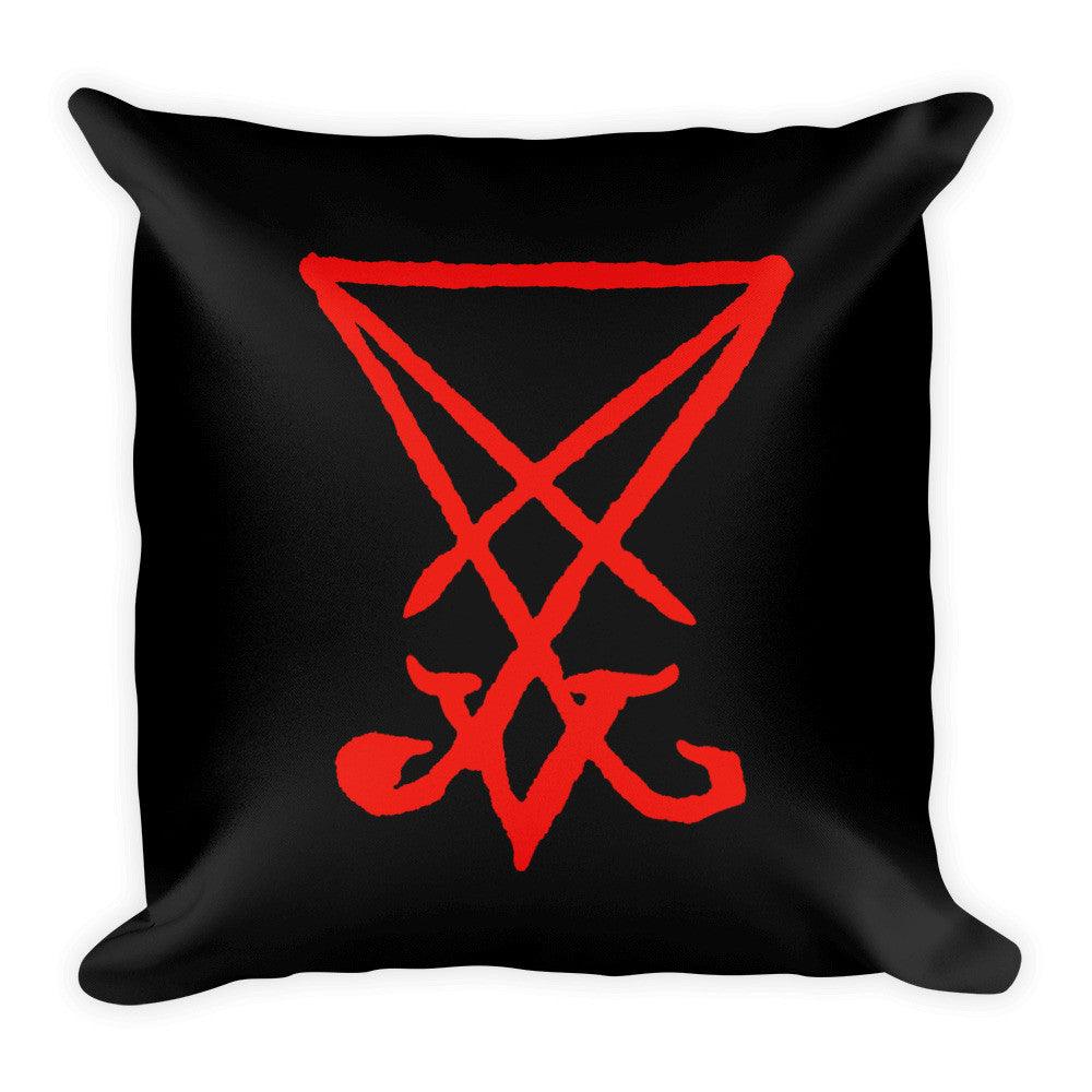 Lucifer Sigil Square Pillow - The Luciferian Apotheca 