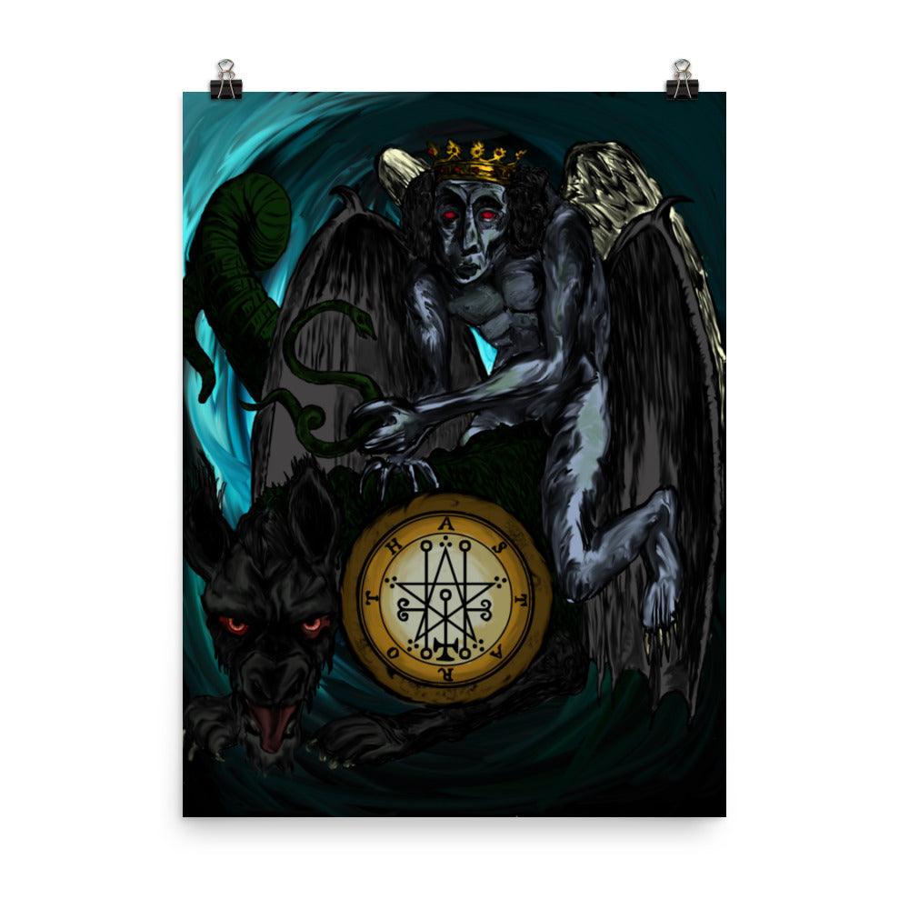 Astaroth Goetia Demon Poster