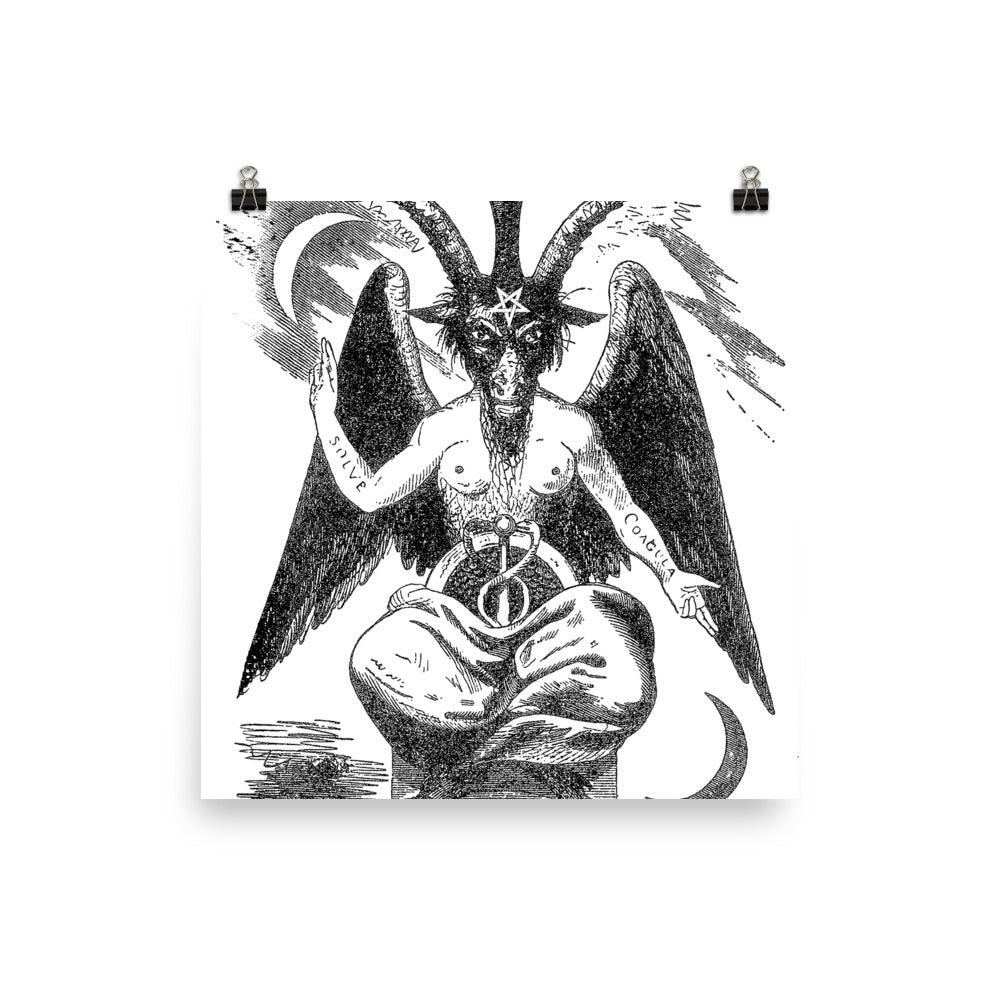 Sabbatic Goat (Baphomet) Poster – The Luciferian Apotheca