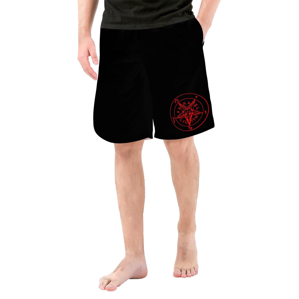 Satanic Sigil of Baphomet (Infernal Union) Men's Board Shorts