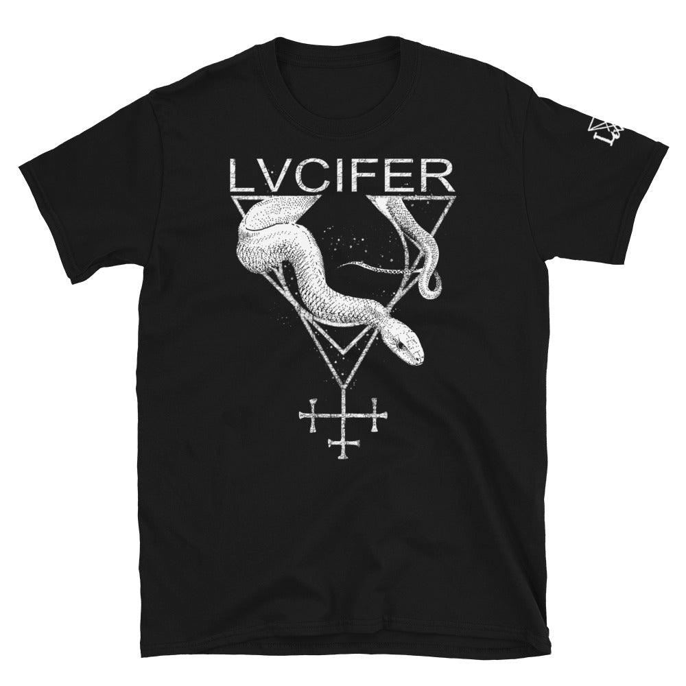 LVCIFER Serpent Alternate Sigil Short-Sleeve Unisex T-Shirt - The Luciferian Apotheca 