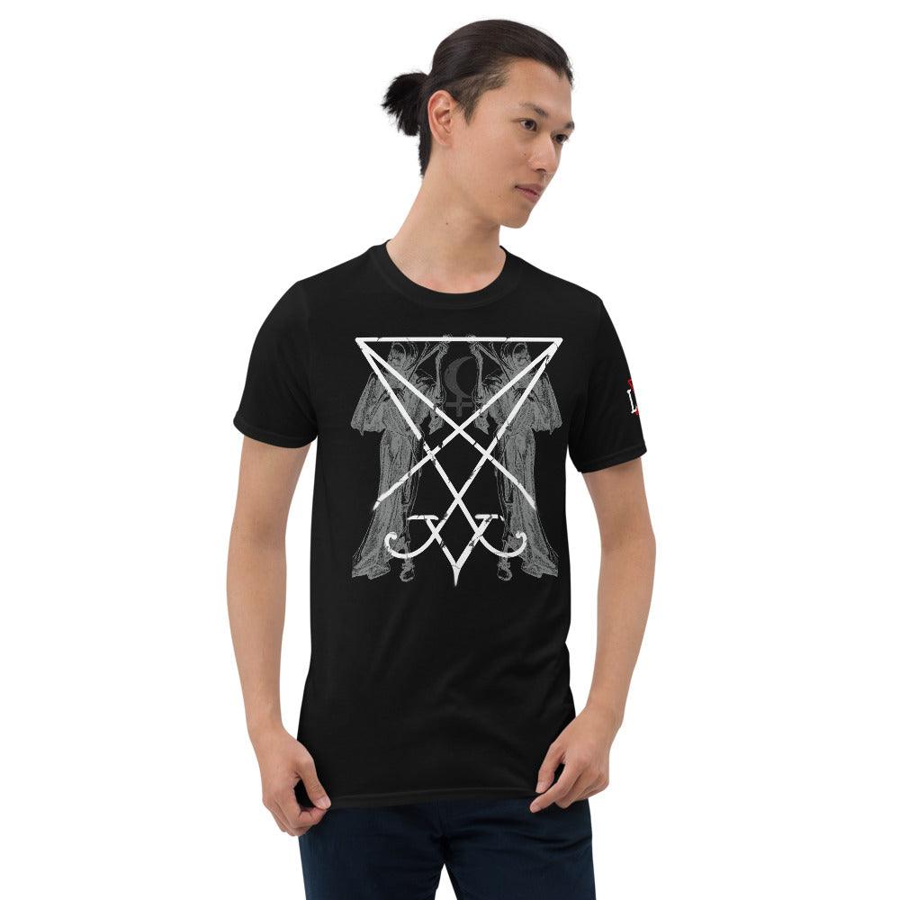 Lucifer & the Black Moon Unisex Short-Sleeve Unisex T-Shirt - The Luciferian Apotheca 