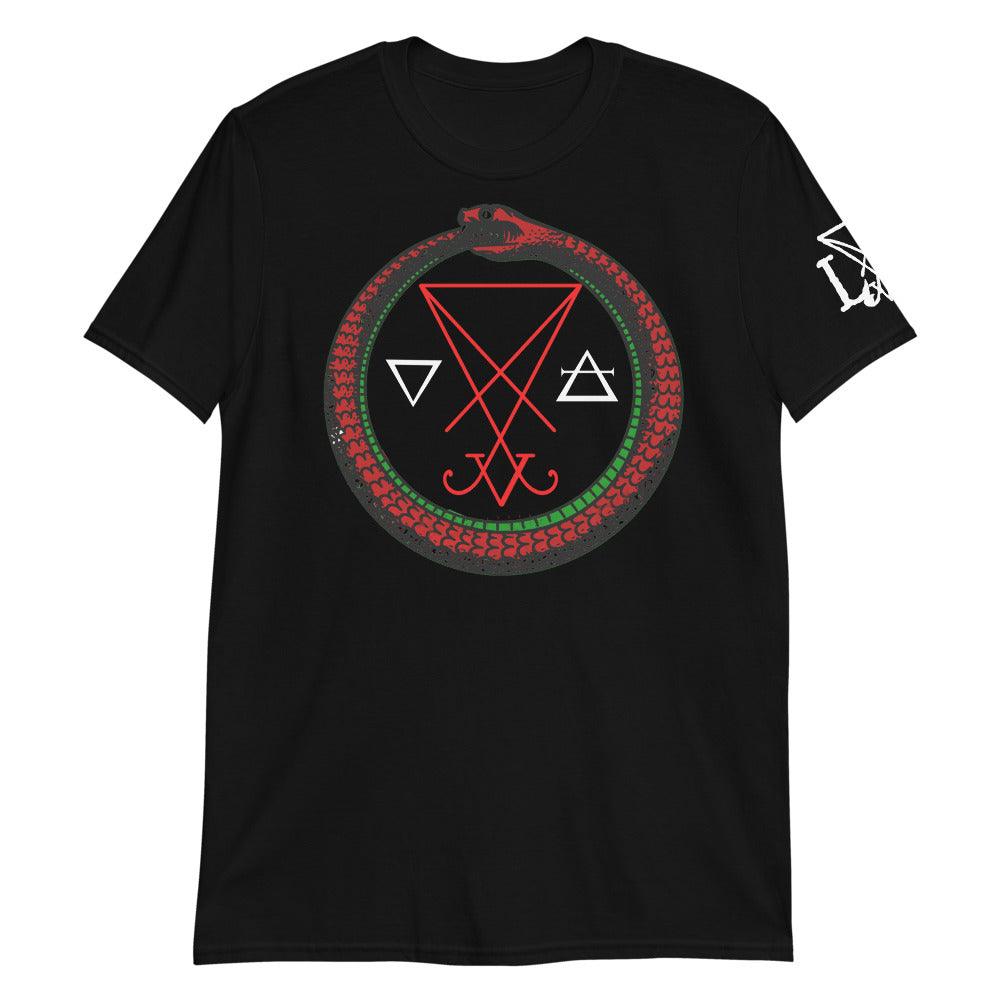 Luciferian Ouroboros Short-Sleeve Unisex T-Shirt - The Luciferian Apotheca 