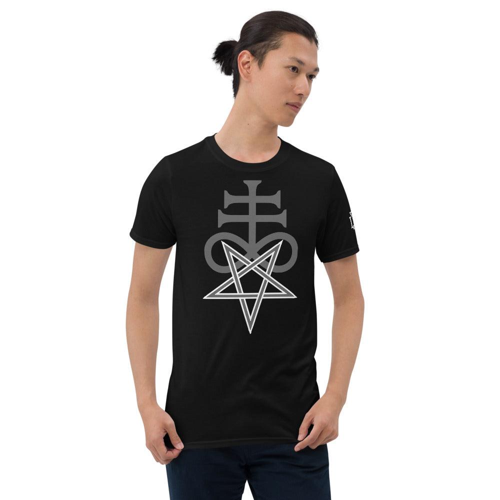 Satanic Cross of Leviathan (Sulfur) Short sleeve t-shirt – The ...