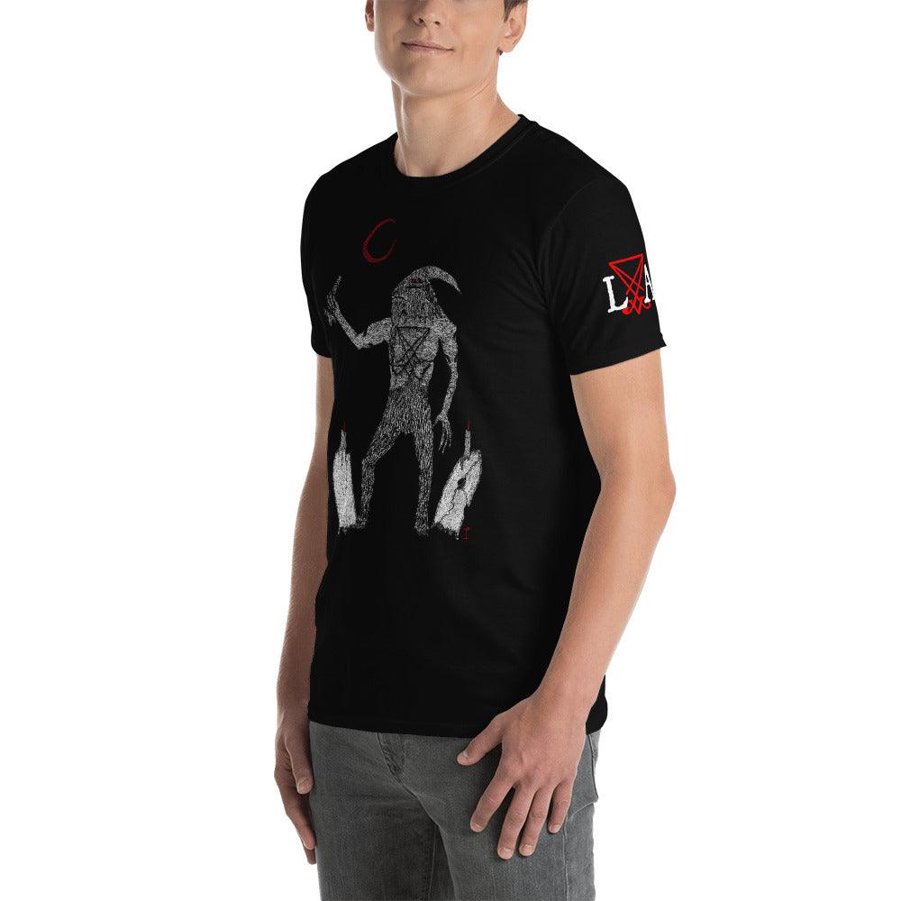 Azazel Lucifer Goat Short-Sleeve Unisex T-Shirt - The Luciferian Apotheca 