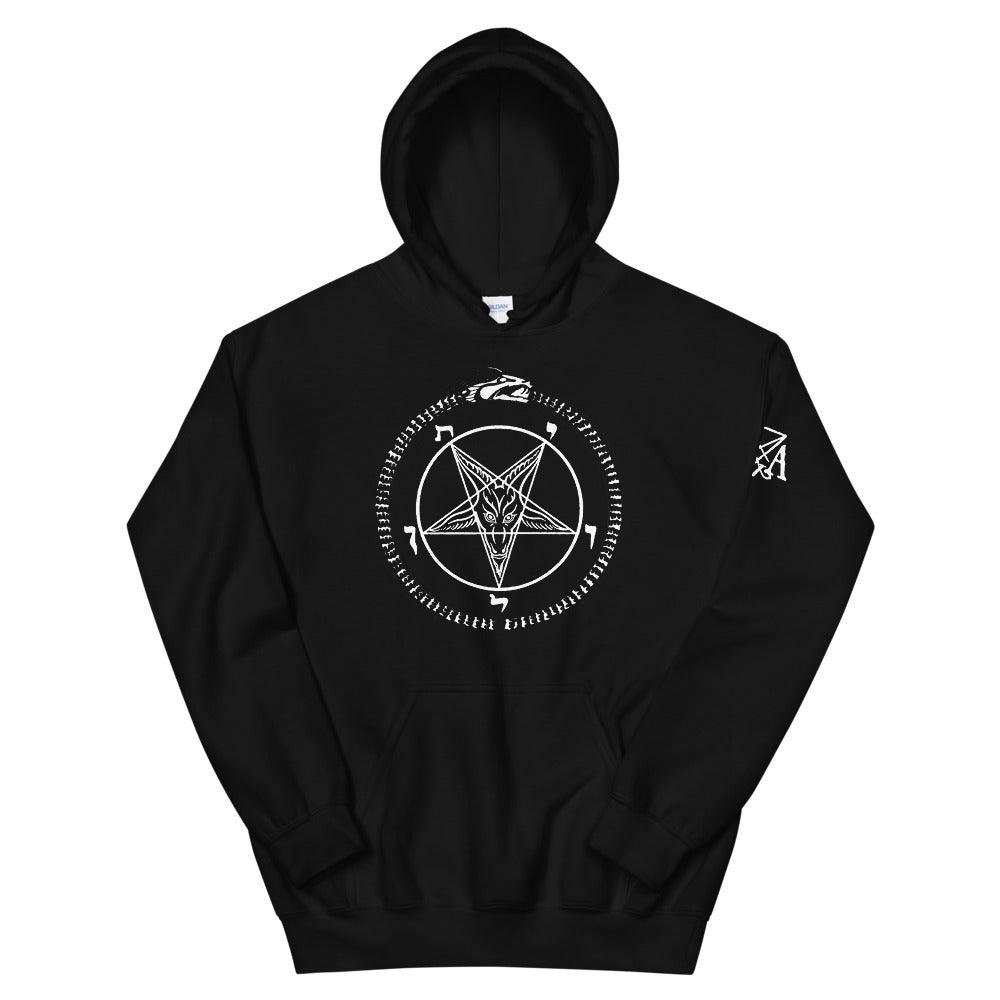 Leviathan Sigil of Baphomet 2-Sided Print Unisex Pull Over Hoodie