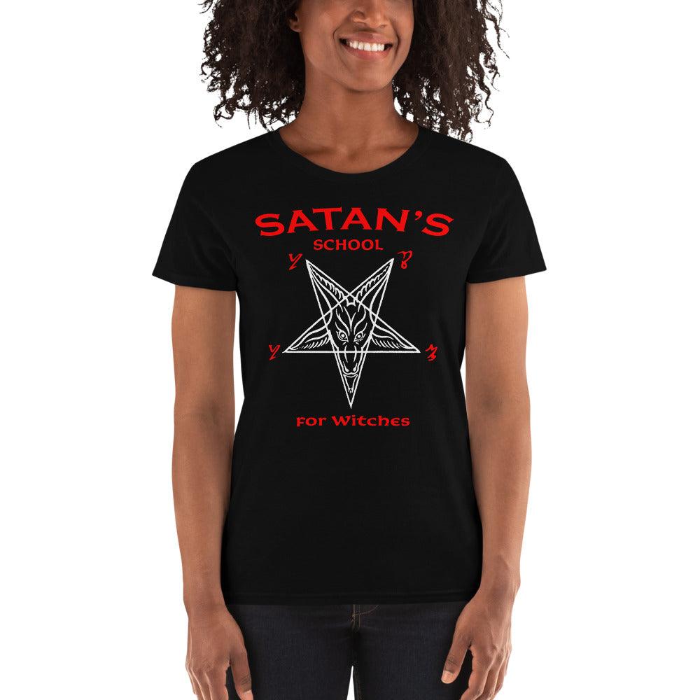 Satan's School for Witches Women's short sleeve t-shirt - The Luciferian Apotheca 